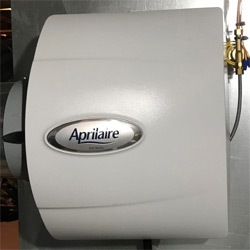An AprilAire Humidifier Humidity System on a Furnace